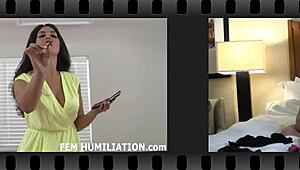 bisexual sissy girl wears panties in femdom bdsm scene