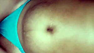 just the head while she rests, featuring latina and brunette teens in a homemade setting