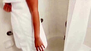 Booty stepsister rides stepbrother's cock in POV. Family orgasm unfolds on camera.