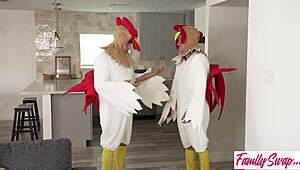 wow, familyswap crew, suck those dicks good after a wild creampie ride!