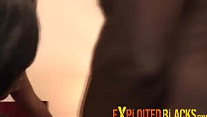 Black french couple FUCKS in threesome with lingerie