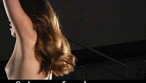 Petite Slave Whipped and Silenced with BDSM Vibrator Fuck!