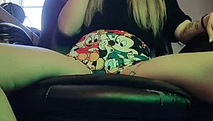 smoking hot stepsister lights up a cigarette