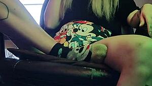 smoking hot stepsister lights up a cigarette