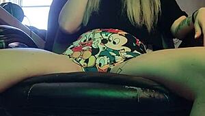 smoking hot stepsister lights up a cigarette