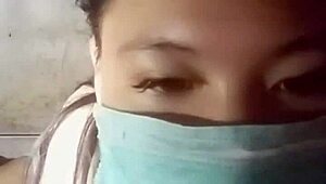 Gogo Dancing Asian Girl Showcasing Her Big Tits