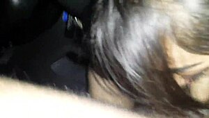 Blowjob in car with Serbian babe