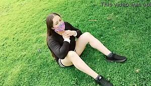 Latina Colombiana Slut Teases and Fucks Hard in Park