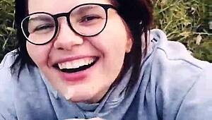 Sarah Sota Gets a Messy Facial in Public Park While Fucking Outdoors