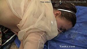 Yanks cutie Sage humps outdoors for fun