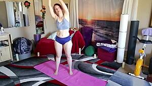 Mommy TEACHES Yoga LESSON 21 with STRETCHING