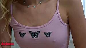 petite blonde lily larimar catches step bro masturbating and gets shocked 😲