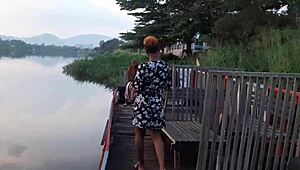 hiking in african forest with cameroonian pornstar intrigue