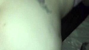 thick white girl bends over for big black cock doggystyle 😈