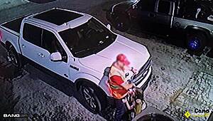 hey, i messed up... blonde teen fuckin’ roadside for car fix