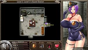 karryns PRISON pornplay HENTAI game EP 8, monster ORC loving huge TITS warden