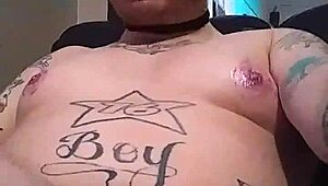 why does shemale slut natalie sin play with her feet alone?