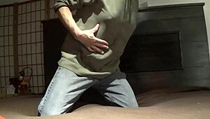 Stripping Crossdressed While Clothes Get Ripped
