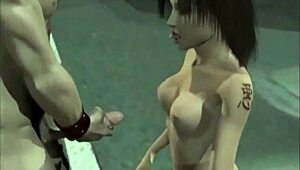 Digital Cartoon Anime Babe in Hardcore Fucking