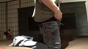 Stripping Crossdressed While Clothes Get Ripped