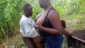African Gift Enjoys Wild Bush Sex With Stunning Natural Tits. Her Skills Are Unmatched So Far.