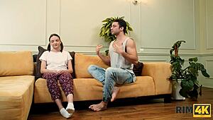 Rim4k Stunning Russian Teen Rimming Art at Workspace