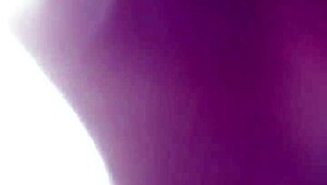 Amateurs bathing in shower bent over.