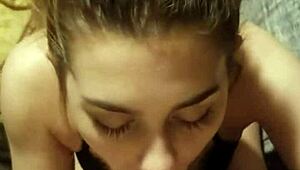 can you handle this cute teen's deepthroat blowjob?