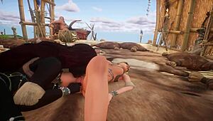 Lesbianas Follando En Orgia Tribal