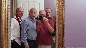 Dirty orgy in garage, who’s next for her facial finish?