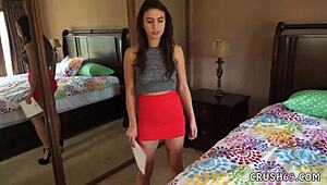 Teen faces hazing challenge with big cock for the first time, needing alone time