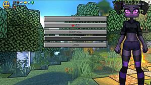 Hornycraft Parody Ep 10, Creeper Girl Loves Head Pets