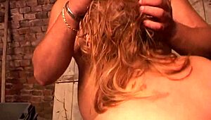 Exclusive footage captures a man spying in the basement to get aroused.