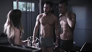 nerdy teen double penetrated by bullies... ouch! 😱