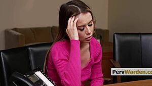 Principal Humiliates My Stepmom for My Issues in Garage - Summer Vixen