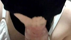 Shemale latina teen sucks cock and balls hard in POV!