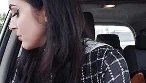 Hot Adams Family Daughter Smokes in Car