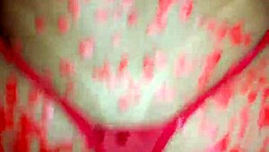 Waxplay session in stockings