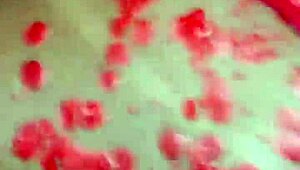 Waxplay session in stockings