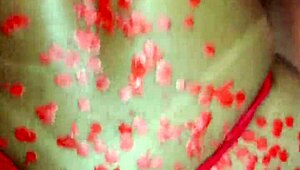 Waxplay session in stockings