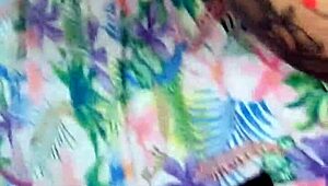 Waxplay session in stockings