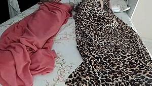 Niece shares bed with uncle in sneaky home setup.