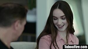 virgin stepdaughter deflowered by sleazy stepfather in emotional night