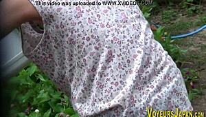 Braless Asian Girls Flash Nipples in Public Outdoor Scene