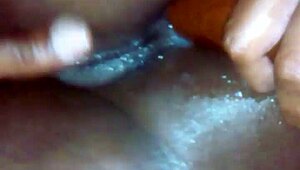 Handjob with Vibrating Toy on Pussy, Teen Solo Monster Cock