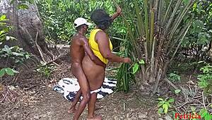 damn, i messed up, got wild fuckin that bbw desi aunty in the bush with my guard buddy