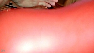 Wife Feels Intense Pleasure In Latex Suit During Doggystyle