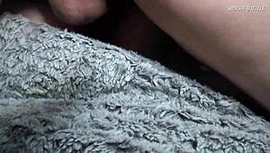 MILF in fishnets licked to orgasm.