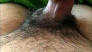 she's giving him a great handjob until he cums