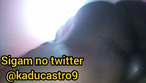 Kadu Castro moans during bareback group banging in Rio